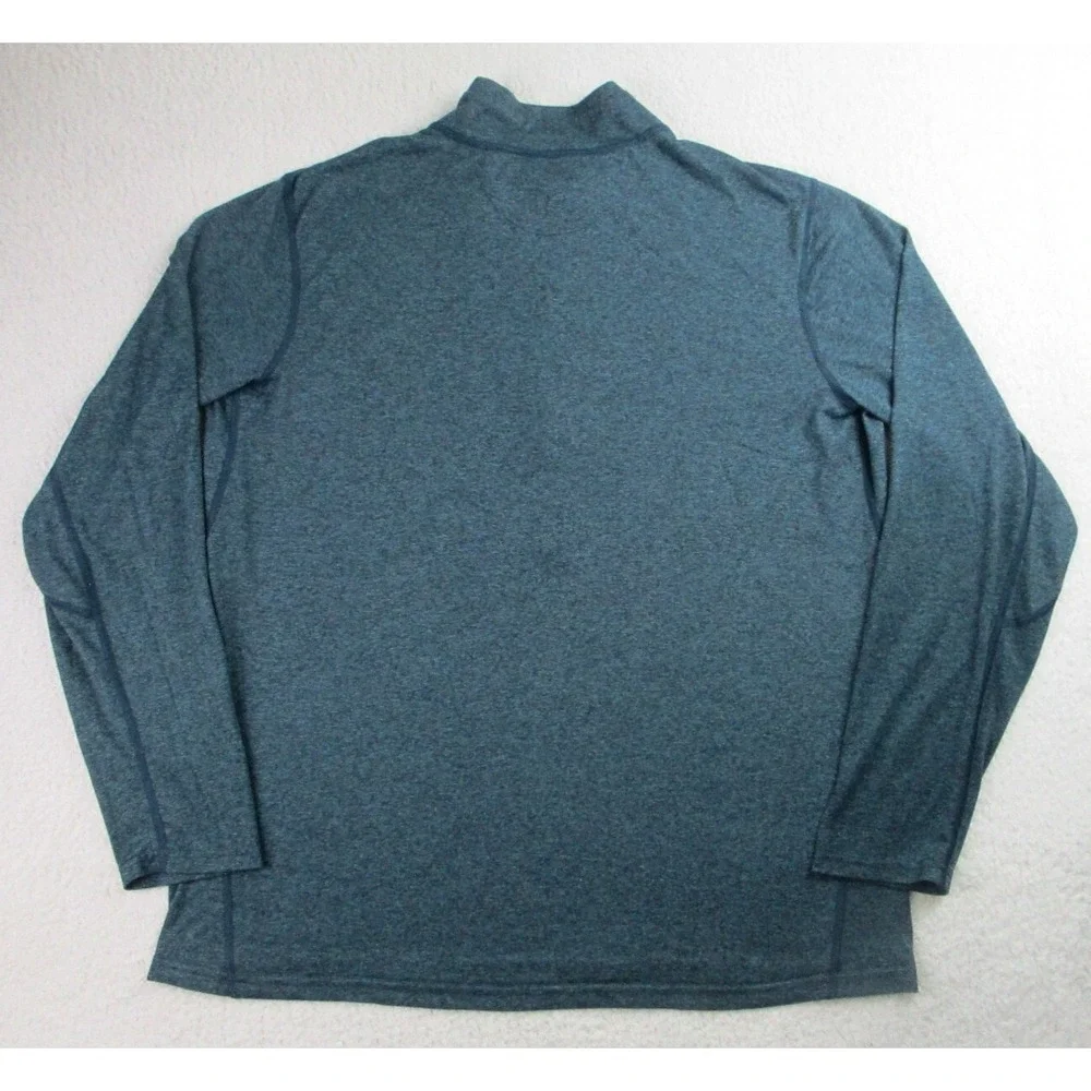 REI Coop Sweater‎ Mens XL 1/2 Zip Pullover Hiking Green Stretch Active Light
